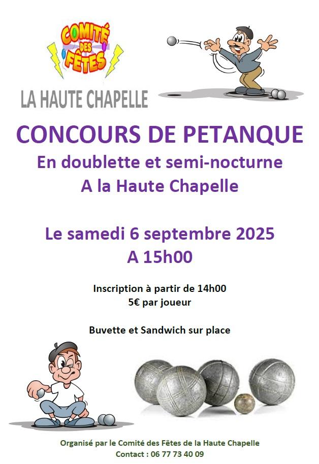 Affiche petanques 2025